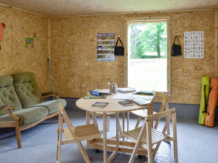 Garden room with space for activities | Ramerish Retreat, Laurieston, near Gatehouse of Fleet