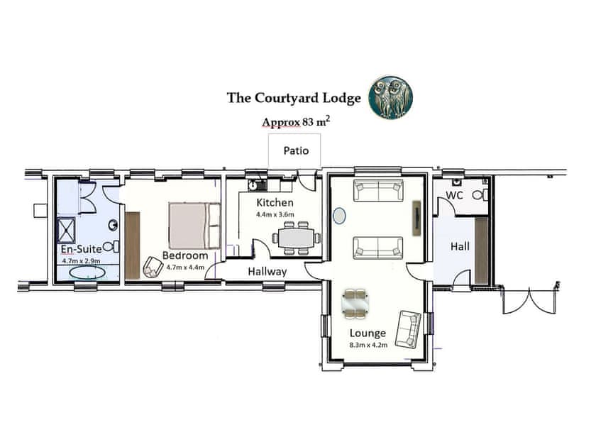 Floor plan | Courtyard Lodge, Rufford, near Newark