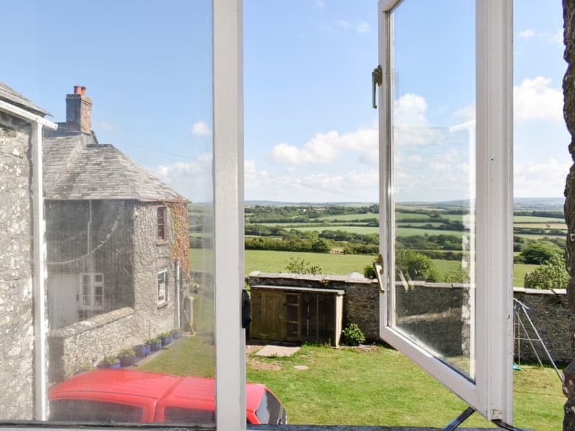 Superb rural views from the living area | Owl’s Roost - Trentinney Farm Holiday Cottages, St Endellion, near Port Isaac
