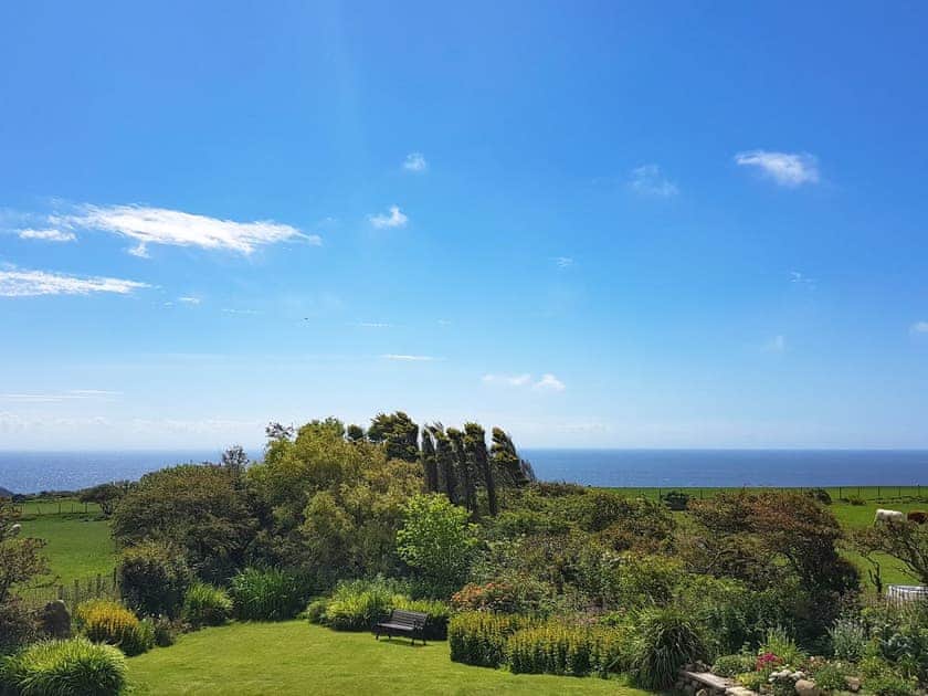 Wonderful sea views from the double bedroom | Hendy, Aberdaron, Lleyn Peninsula