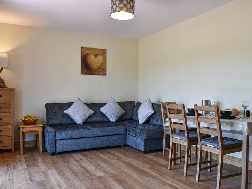 Living room with dining area | The Stables at Green View, Winsham, near Chard