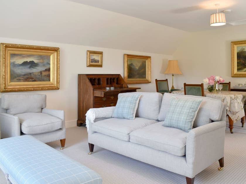 Light and airy living/ dining room | The Garden Suite, Pitscandly, near Forfar