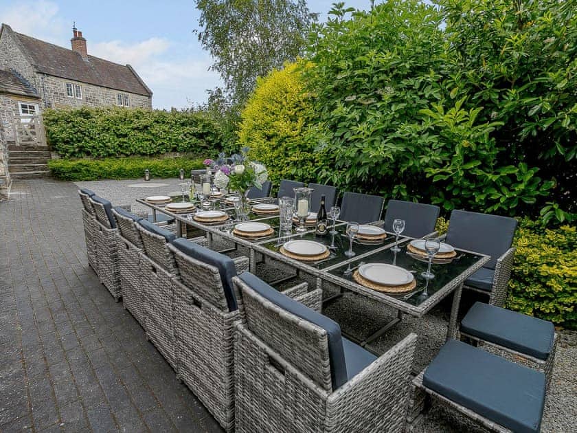 Realxing sitting-out-area | The Water Mill - Bradbourne, Bradbourne, near Ashbourne