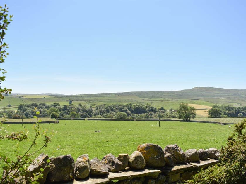Magnificent rural views from the garden | Ingleby Lodge, Askrigg, near Hawes
