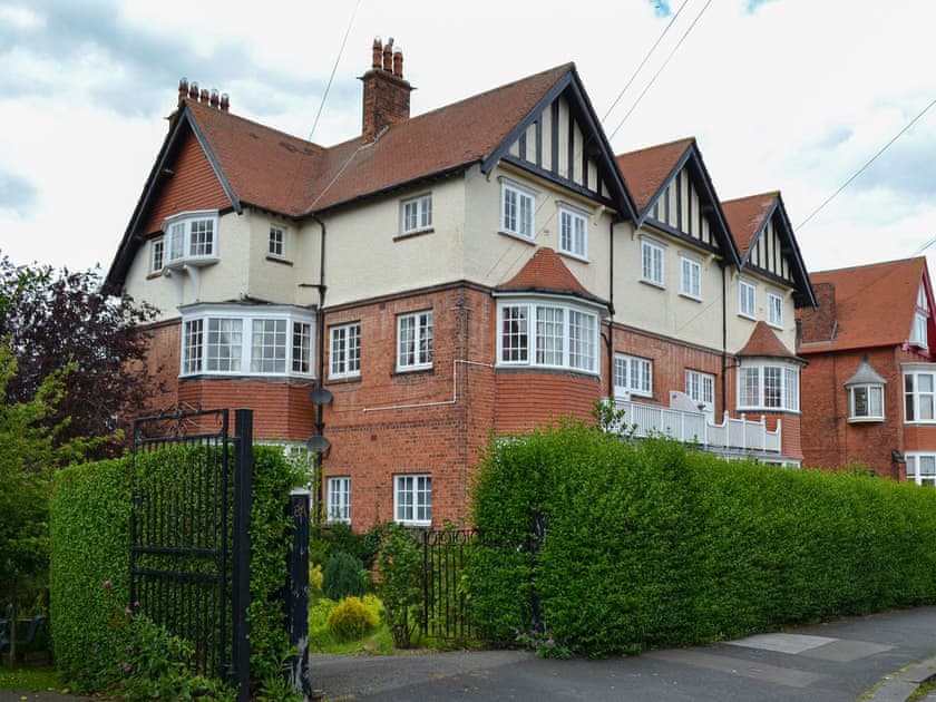 The apartment is the whole top floor of this large semi-detached house | Esplanade Crescent, Scarborough