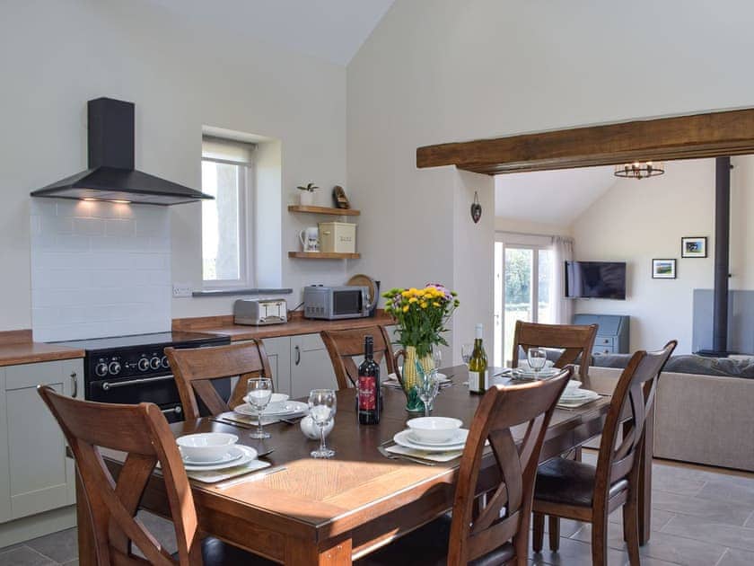 Kitchen with dining area | Bwthyn Y Bugail, Abercych, near Cardigan