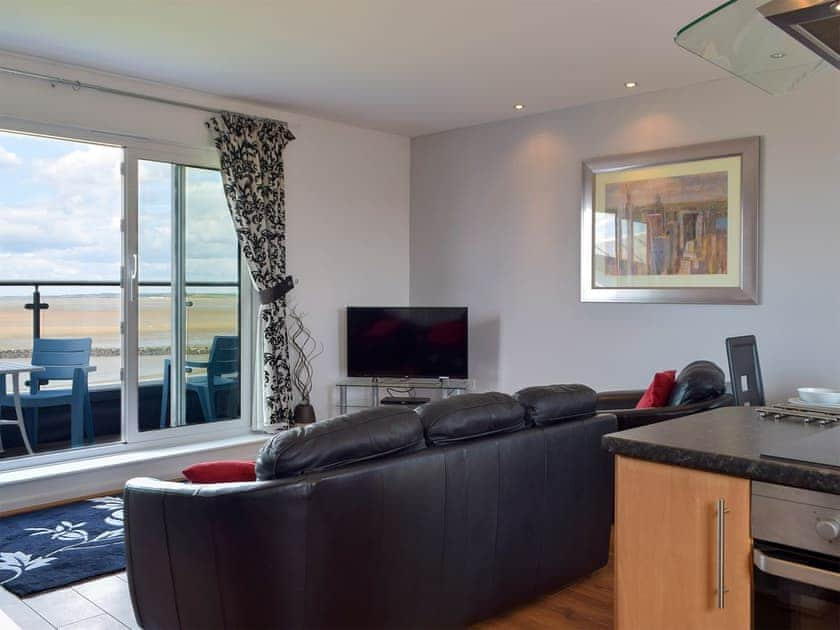 Relaxed lounge area with terrific sea views | Seaview, Llanelli