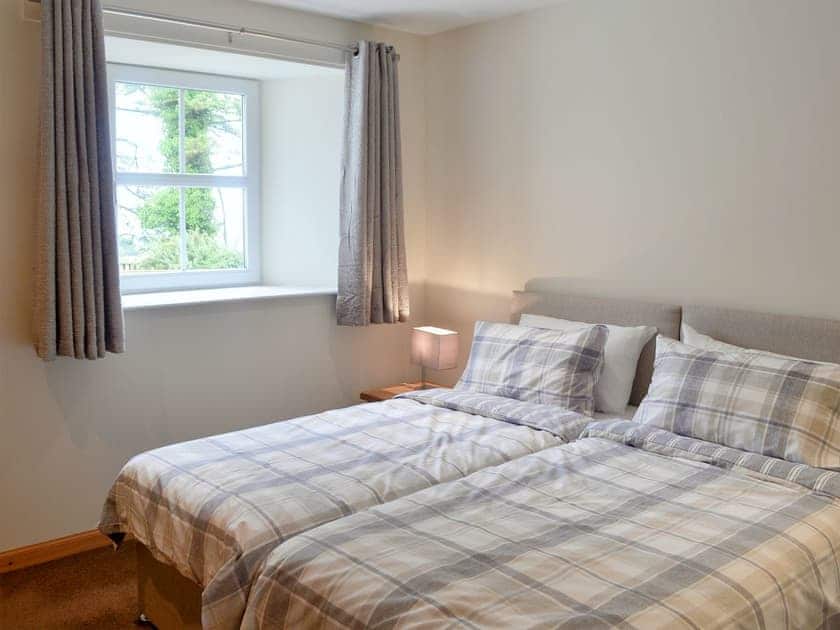Zip and link twin beds (can be super kingsize on request) | The Soup Kitchen, Borgue, near Kirkcudbright