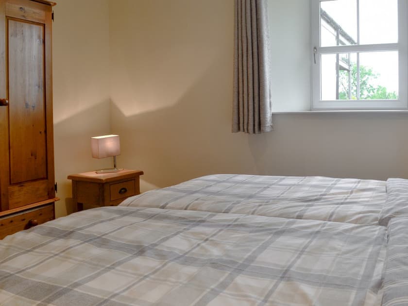 Zip and link twin beds (can be super kingsize on request) | The Soup Kitchen, Borgue, near Kirkcudbright