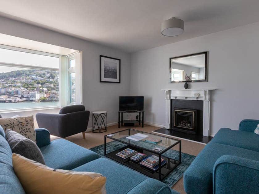 Welcoming living room | The Mews, Apartment 1, Newcomen Road, Dartmouth