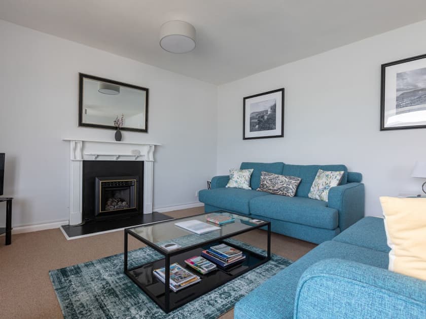 Stylish living room | The Mews, Apartment 1, Newcomen Road, Dartmouth