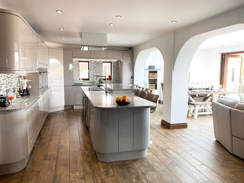 Kitchen area with breakfast bar | Meadow View, Stainton with Adgarley, near Dalton-in-Funess