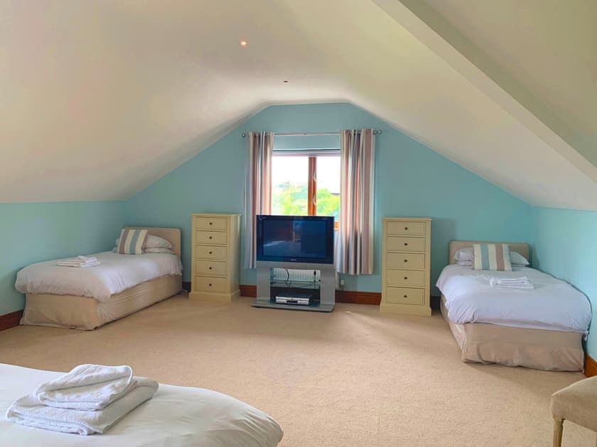 Spacious bedroom with kingsize bed and twin beds | Meadow View, Stainton with Adgarley, near Dalton-in-Funess