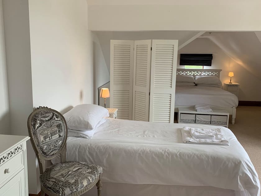 Spacious bedroom with two kingsize beds | Meadow View, Stainton with Adgarley, near Dalton-in-Funess