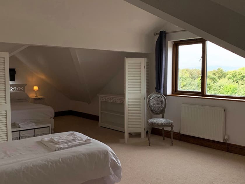 Spacious bedroom with two kingsize beds | Meadow View, Stainton with Adgarley, near Dalton-in-Funess