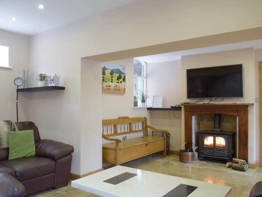 Welcoming living area | Morton Grange Coach House, Ellesmere