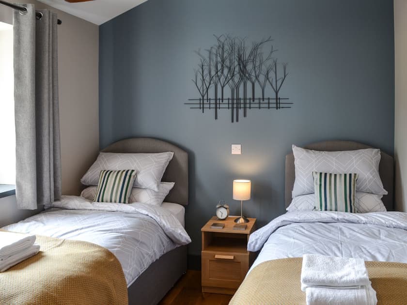 Twin bedroom | Stabl, Bethania, near Aberaeron