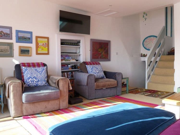 Bright and airy sitting room | Polbathic, Fowey