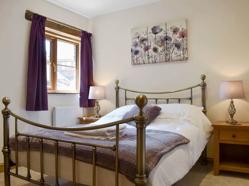 Comfortable double bedroom | Little Allaston Farm Holidays - Lambing Shed - Little Allaston Farm, Lydney