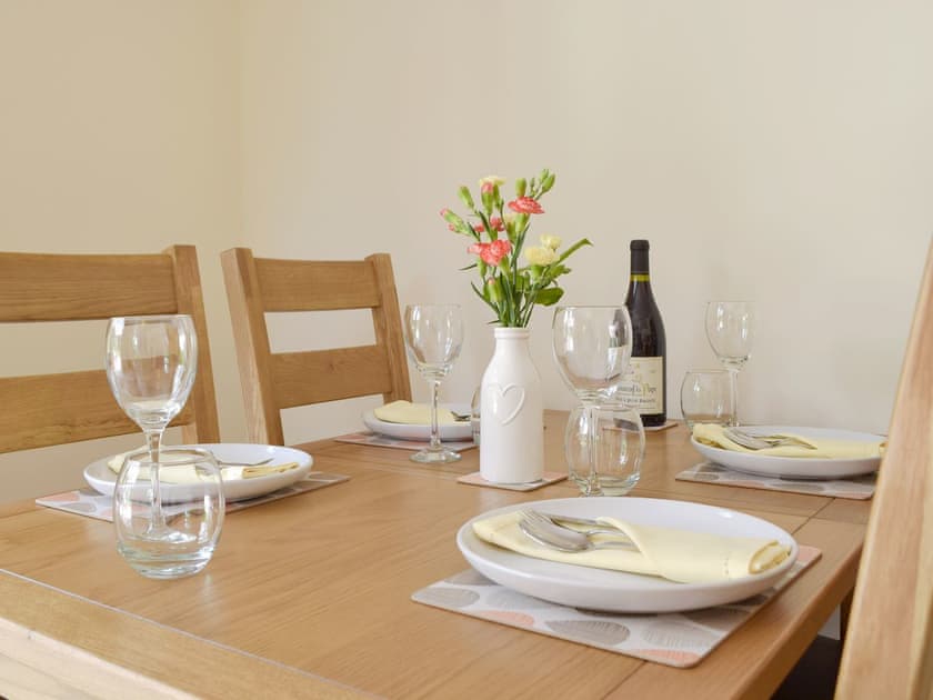 Charming dining area | Woodpecker Rest, Llechryd, near Cardigan
