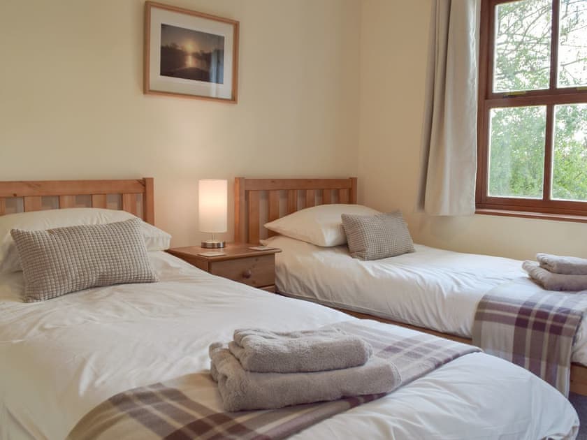 Twin bedroom | Woodpecker Rest, Llechryd, near Cardigan