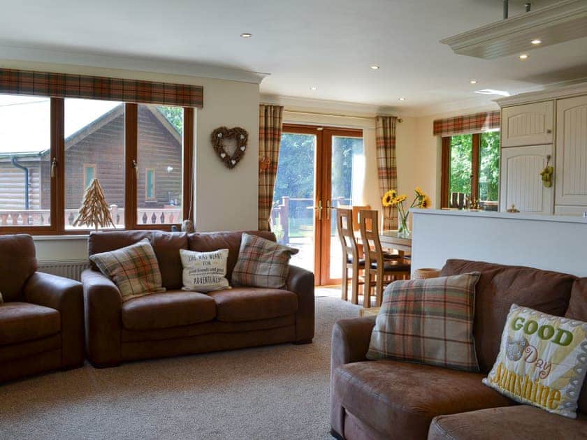 Open plan living space | Pine Lodge, Flamborough, near Bridlington
