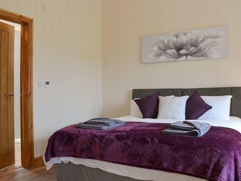 Comfortable double bedroom with superking sized bed | Taters Barn, Aikton, near Wigton