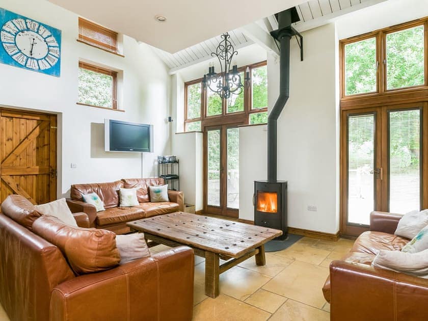 Spacious, well presented living room with wood burner | Campden Barn, Chipping Campden