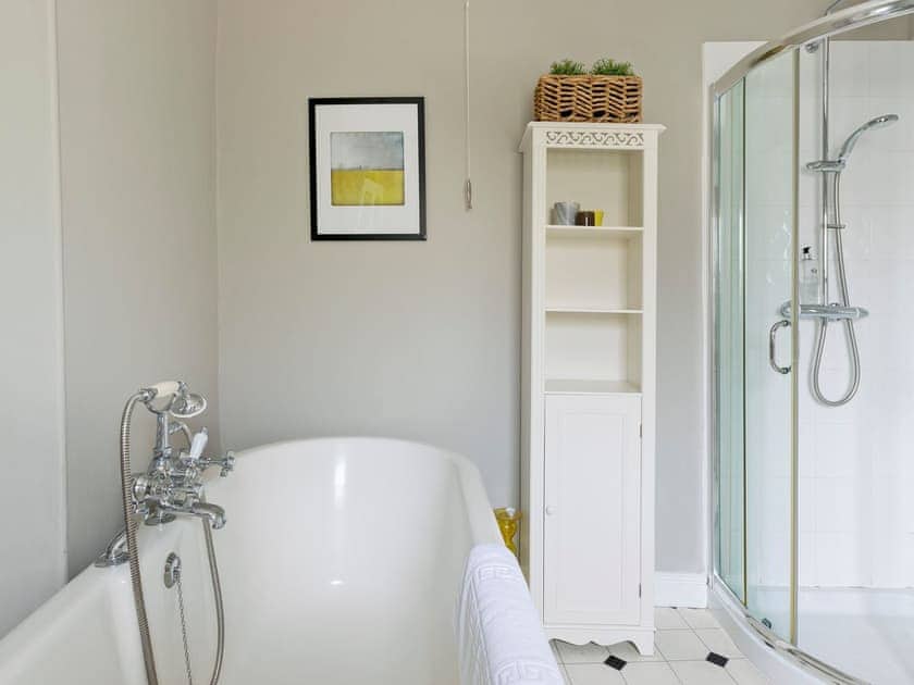Bathroom with roll top bath | Seaview, Dartmouth