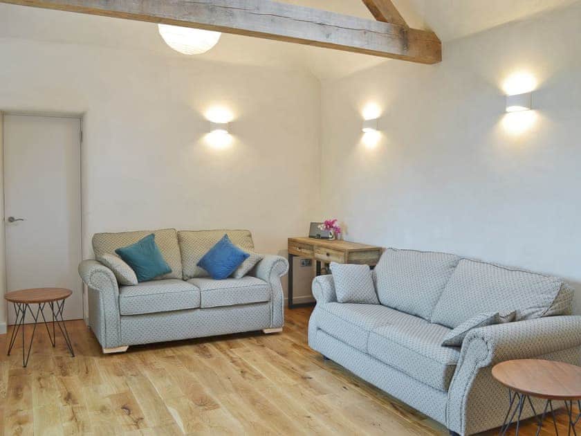 Lovingly restored living room | Love Barn, Dartington, near Totnes