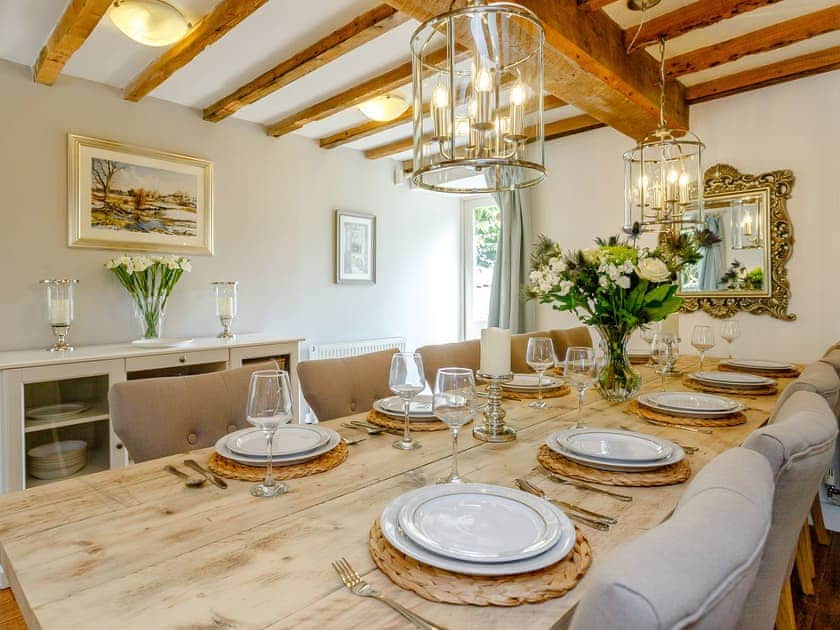 Dining area | Waterside Barn - Bradbourne, Bradbourne, near Ashbourne