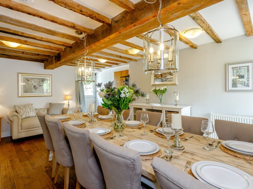 Dining area | Waterside Barn - Bradbourne, Bradbourne, near Ashbourne