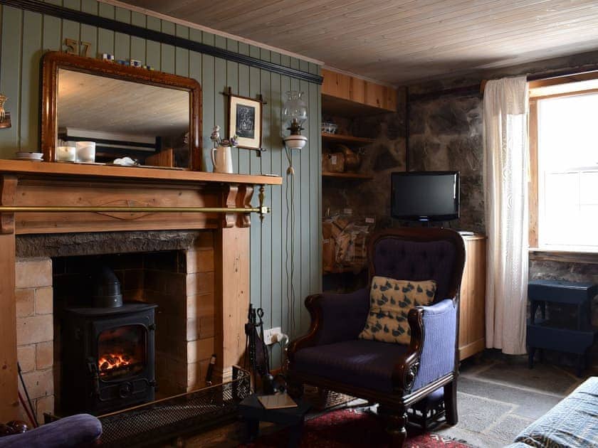 Wonderful living room woodburner | Crovie, Crovie, Gardenstown