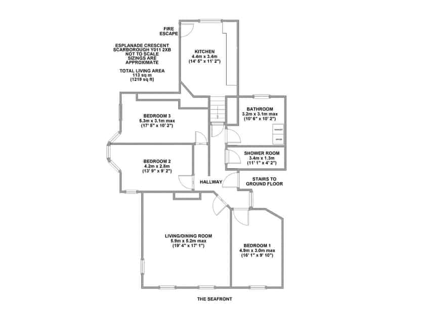 Floor plan | Esplanade Crescent, Scarborough