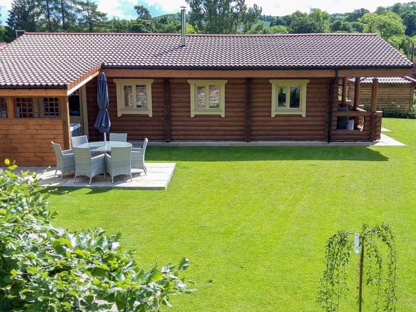 Large lawned recreation area | Vindomora Country Lodges - Housesteads Lodge - Vindomora Country Lodges , Ebchester, near Consett