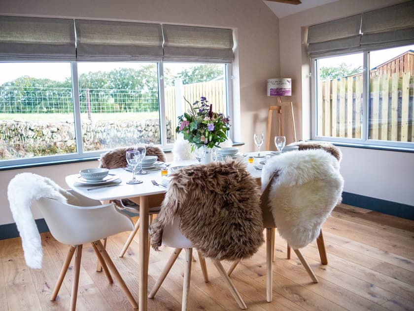 Dining room with view | Stabl, Bethania, near Aberaeron