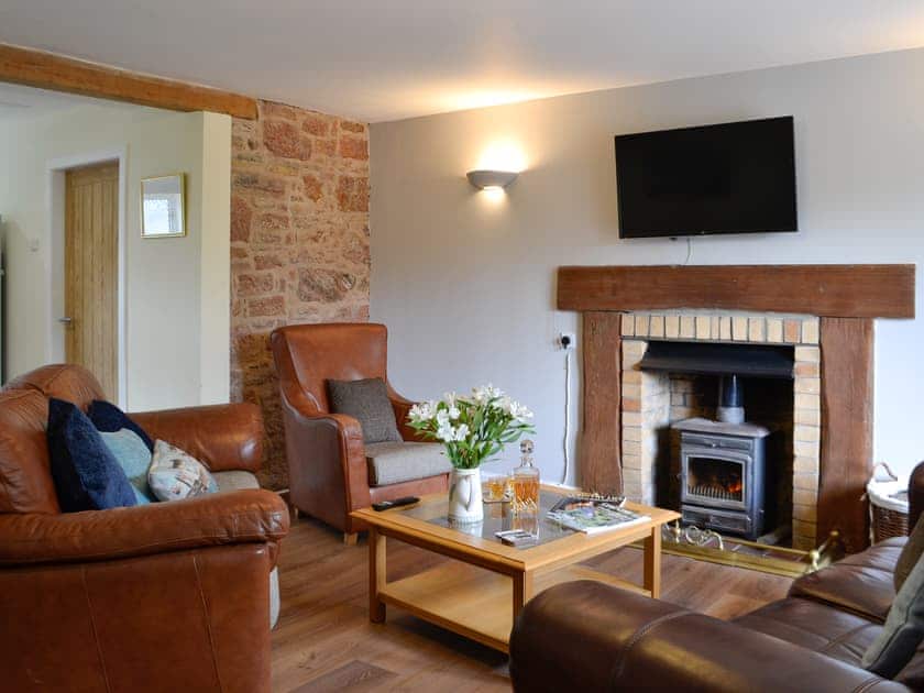 Cosy living room with wood burner | The Brewers Cottage - Roddenloft, Mauchline