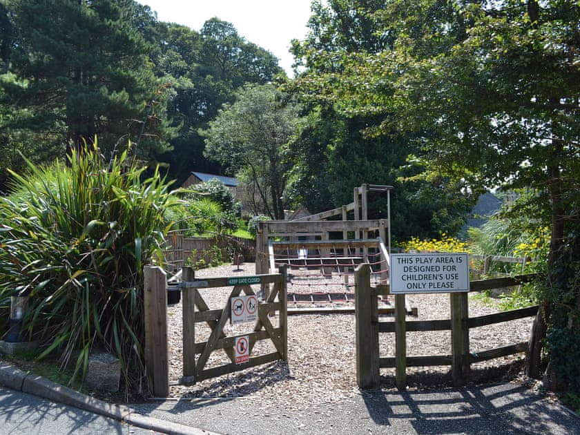 Use of children’s play area at Maen Valley holiday park