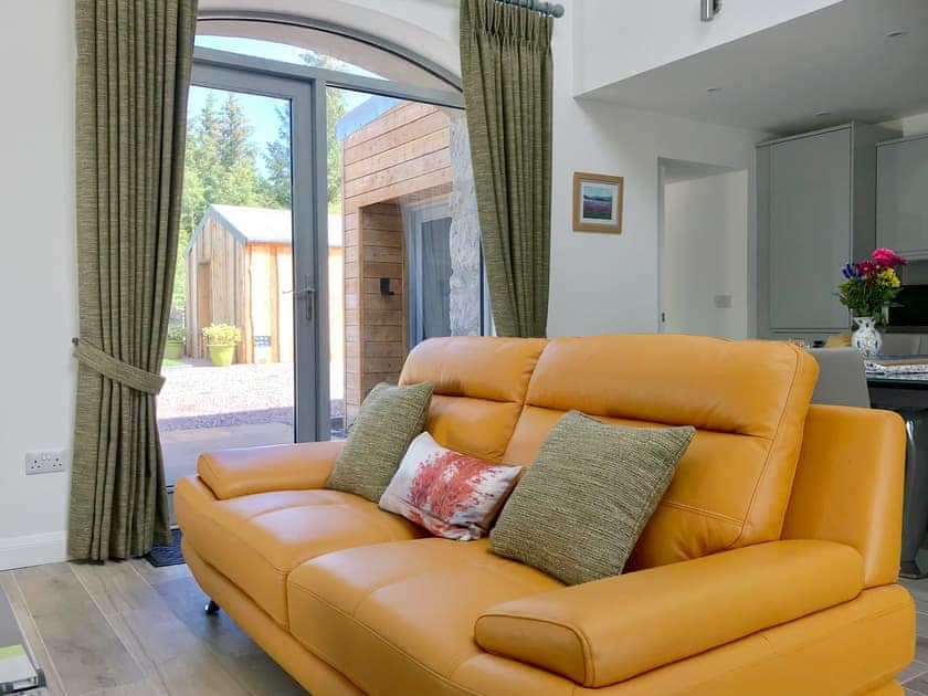 Comfortable open plan living space | Ramerish Retreat, Laurieston, near Gatehouse of Fleet