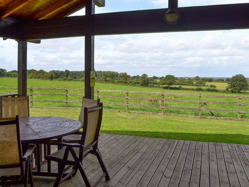 Outdoor area with great view | West Middlewick Farm - Churn - West Middlewick Farm , Nomansland, near Tiverton