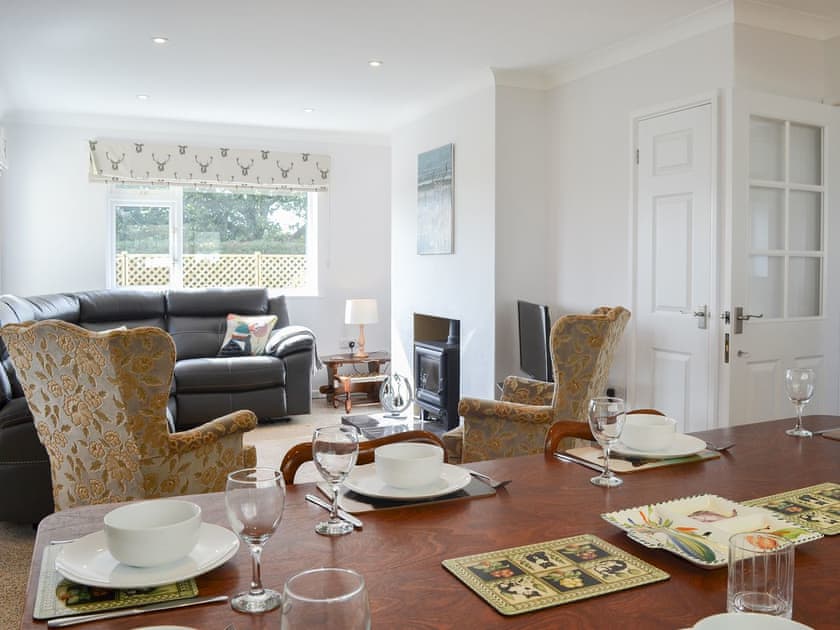 Delightful dining area and living room | West Middlewick Farm - The Old Creamery - West Middlewick Farm , Nomansland, near Tiverton