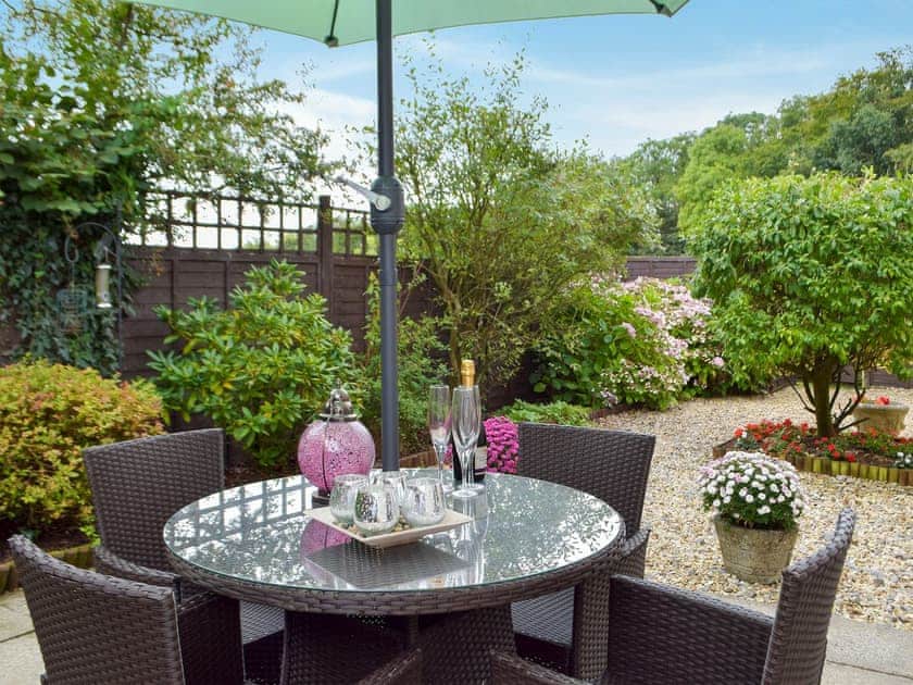Patio with sitting out area | Dove Cottage, Pontyates, near Kidwelly