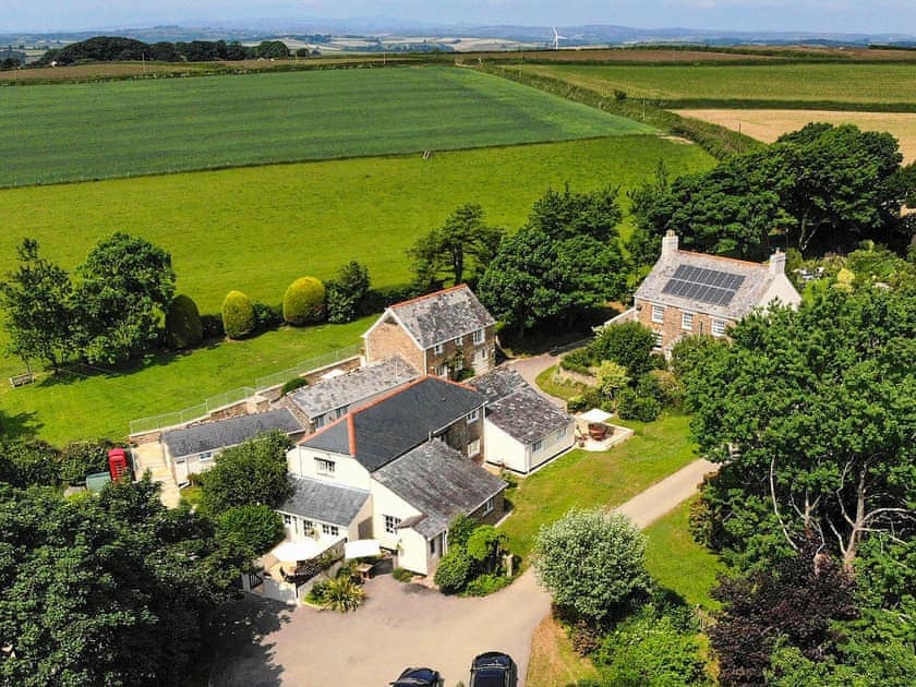 Aerial view | Cartole Cottages, Pelynt, near Looe