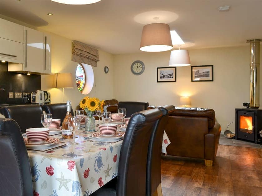 Well presented open plan living space | Porthole Cottage, Allonby, near Maryport