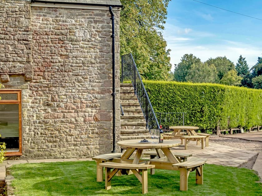 Peaceful sitting out area | The Chicken Coop - Hewelsfield Court, Hewelsfield, near Lydney