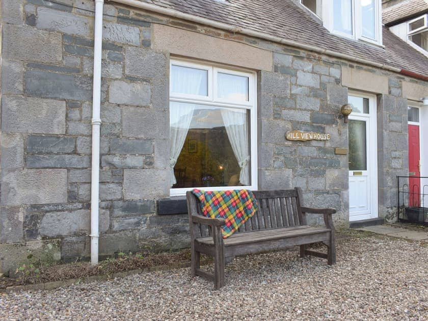 Main entrance to the holiday home | Hill View House - Hillview Holidays, Aberfeldy