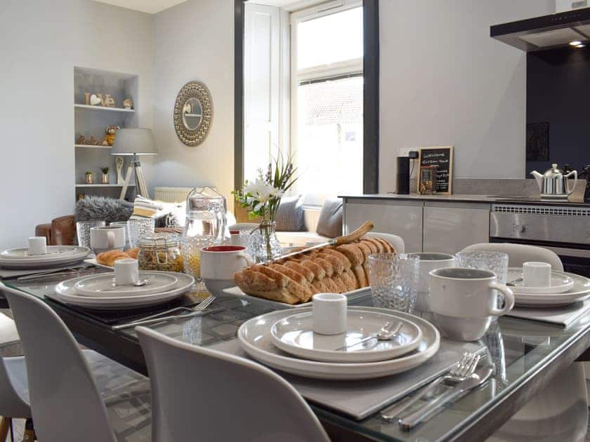 Convenient dining area within the open-plan design | Reflections, St Monans, near Anstruther