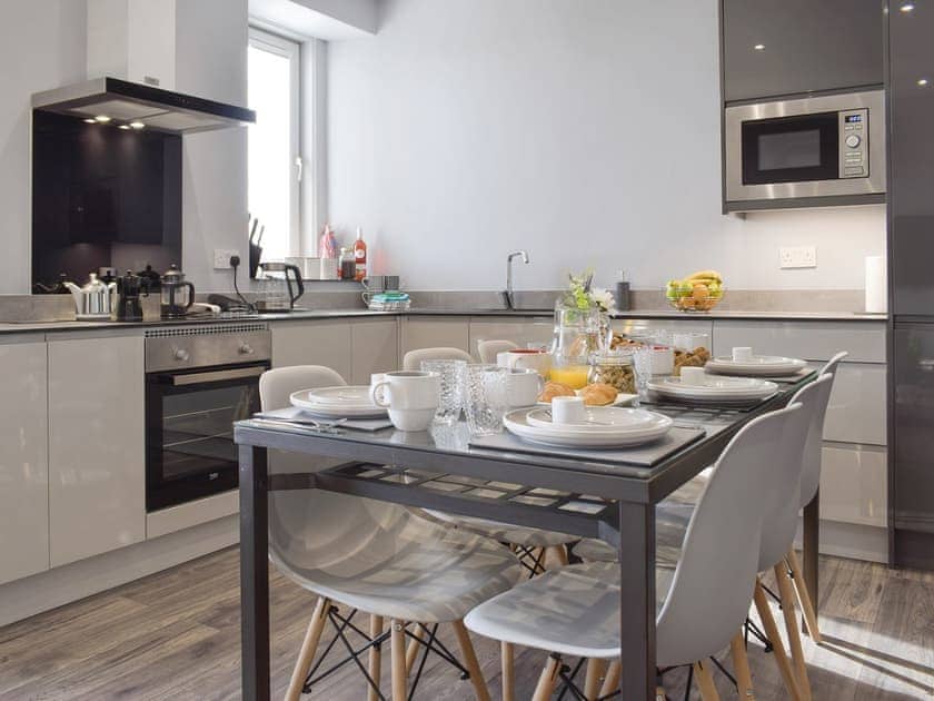 Fully equipped kitchen with dining area | Reflections, St Monans, near Anstruther