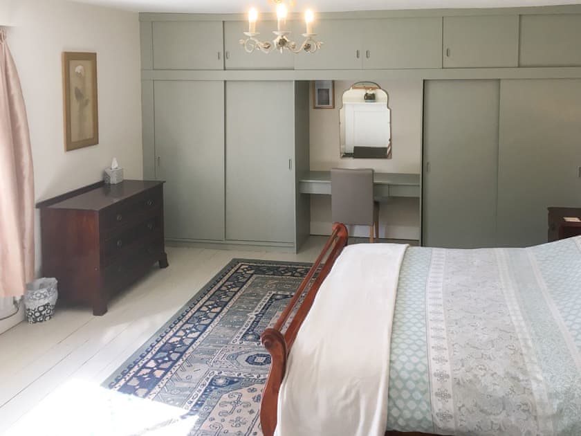Large double bedroom with full-size cot | Park House, Harlaxton, near Grantham