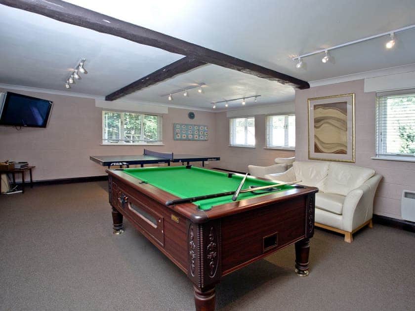 Fully equipped games room | Greenwood Grange Cottages, Higher Bockhampton, near Dorchester